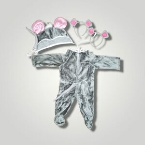 Adorable Gray Mouse Costume for Baby/Toddler 18 Months